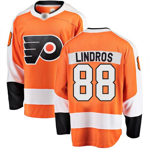 Men's Philadelphia Flyers #88 Eric Lindros Fanatics Branded Orange Home Breakaway Hockey Jersey