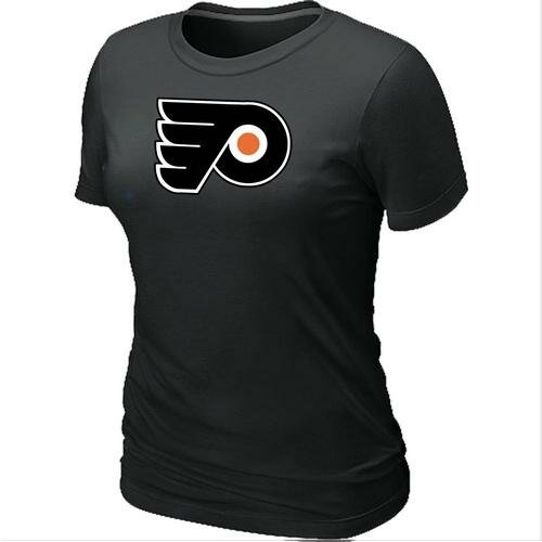 Hockey Women's Philadelphia Flyers Big & Tall Logo T-Shirt - Black